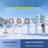 Portable USB Rechargeable Neck-Hanging Foldable Mini Handheld Fan with High-Speed Turbine