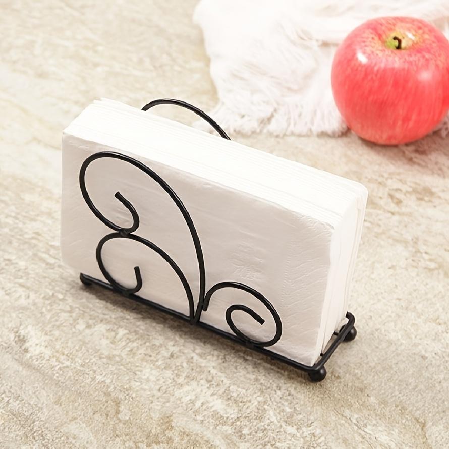 

Elegant Golden-Finish Steel Napkin Holder with Swirling Design - Ideal for Kitchen & Dining Table Decor, Perfect for Home, Hotels, Cafes, and B&Bs чёрный