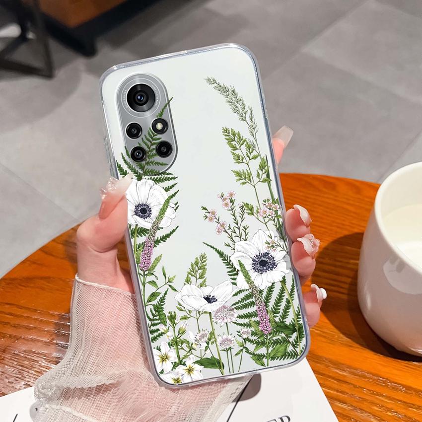 Case For Huawei Nova 8 9 10 11 Pro SE P Smart 2019 2020 Y60 Y70 Cute Black Cat Phone Cover Soft Slim TPU Shockproof Transparent Shell For Huawei Cases
