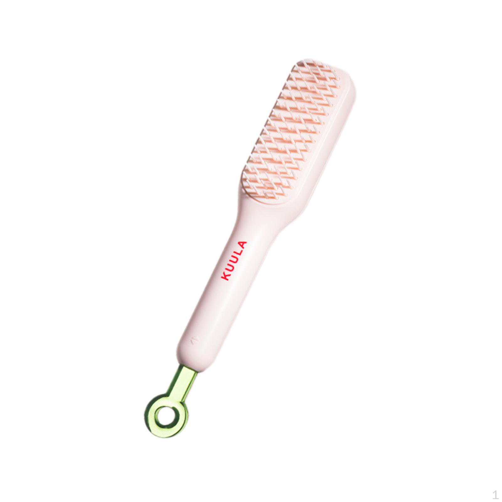 

Самоочищающаяся щетка для волос, чистая массажная расческа, портативная для женщин, распутывает все розовый