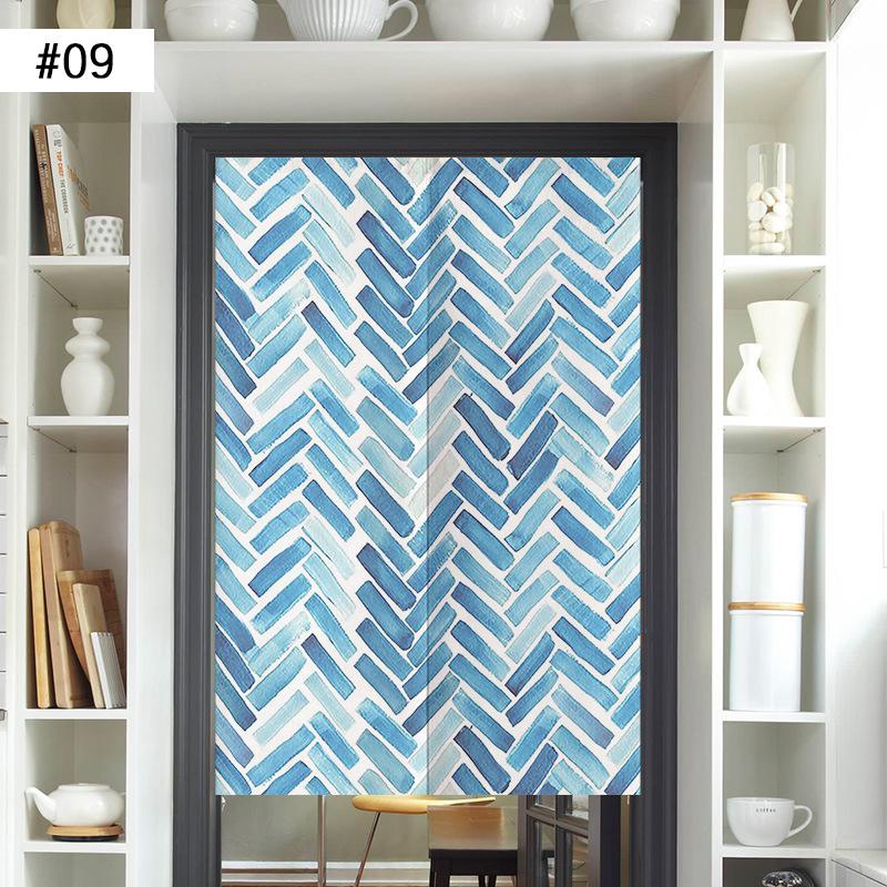 Japanese Door Curtain Screen Cotton Linen Kitchen Doorway Divider Room Partition Bathroom Bedroom Porch Half Curtain Noren