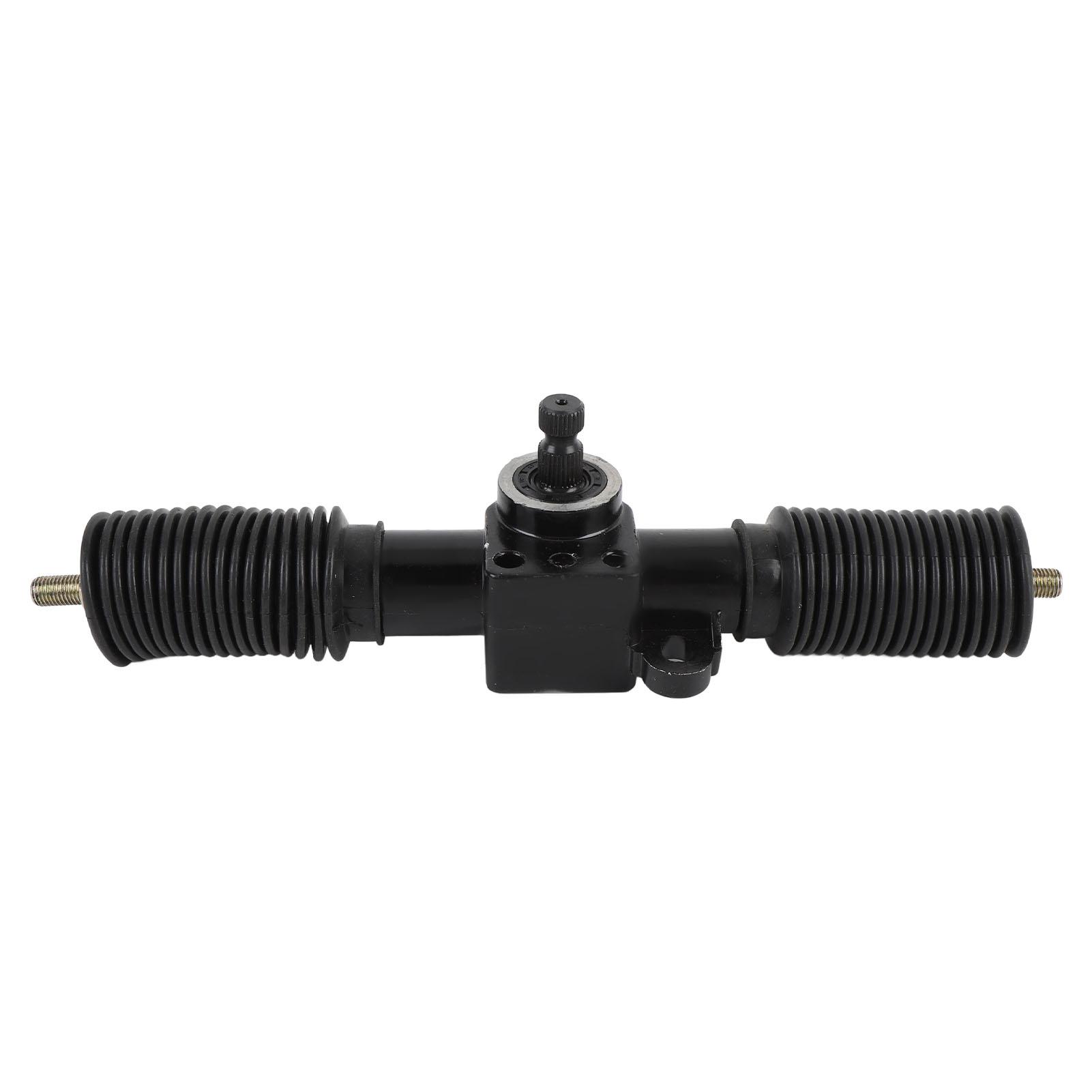 Igeteck Unisex 30T 325Mm Steering Rack And Pinion Assembly Steel Alloy Dust Proof Sleeve For Diy Go Kart Atv Utv Quad