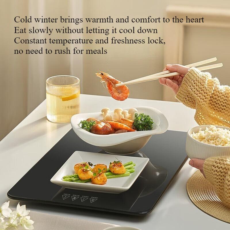 

220V Small Warm Vegetable Board Anti scald Square Multi Functional Food Insulation Board