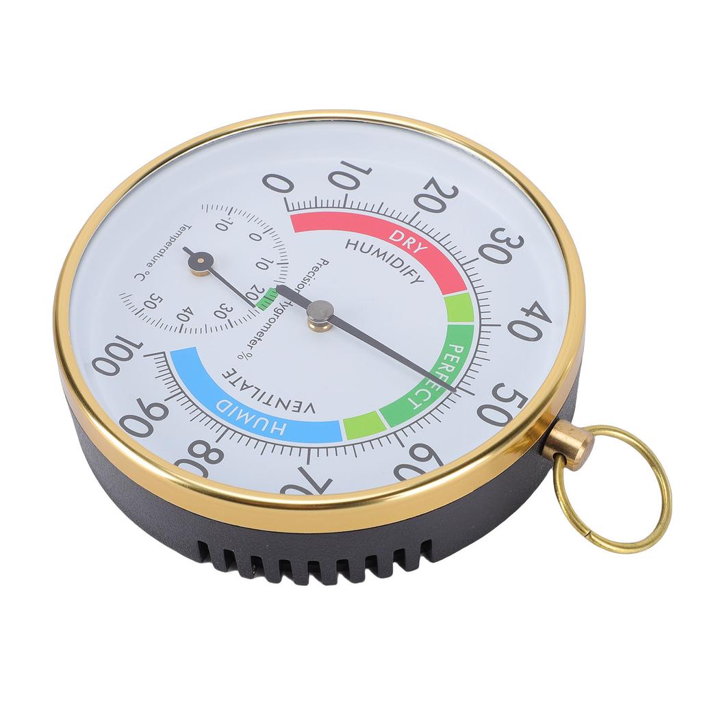 Indoor Thermometer Hygrometer Wall Hanging Temperature Humidity Meter for Greenhouse Home Warehouse Office 3.94in