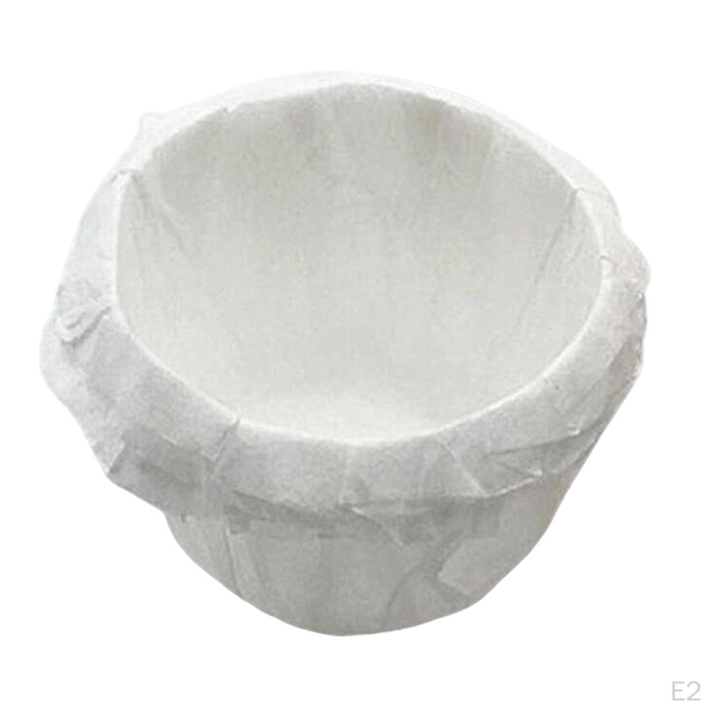 100 / of coffee Strainer Filter Paper Unbleached Portion for Machine Accessories