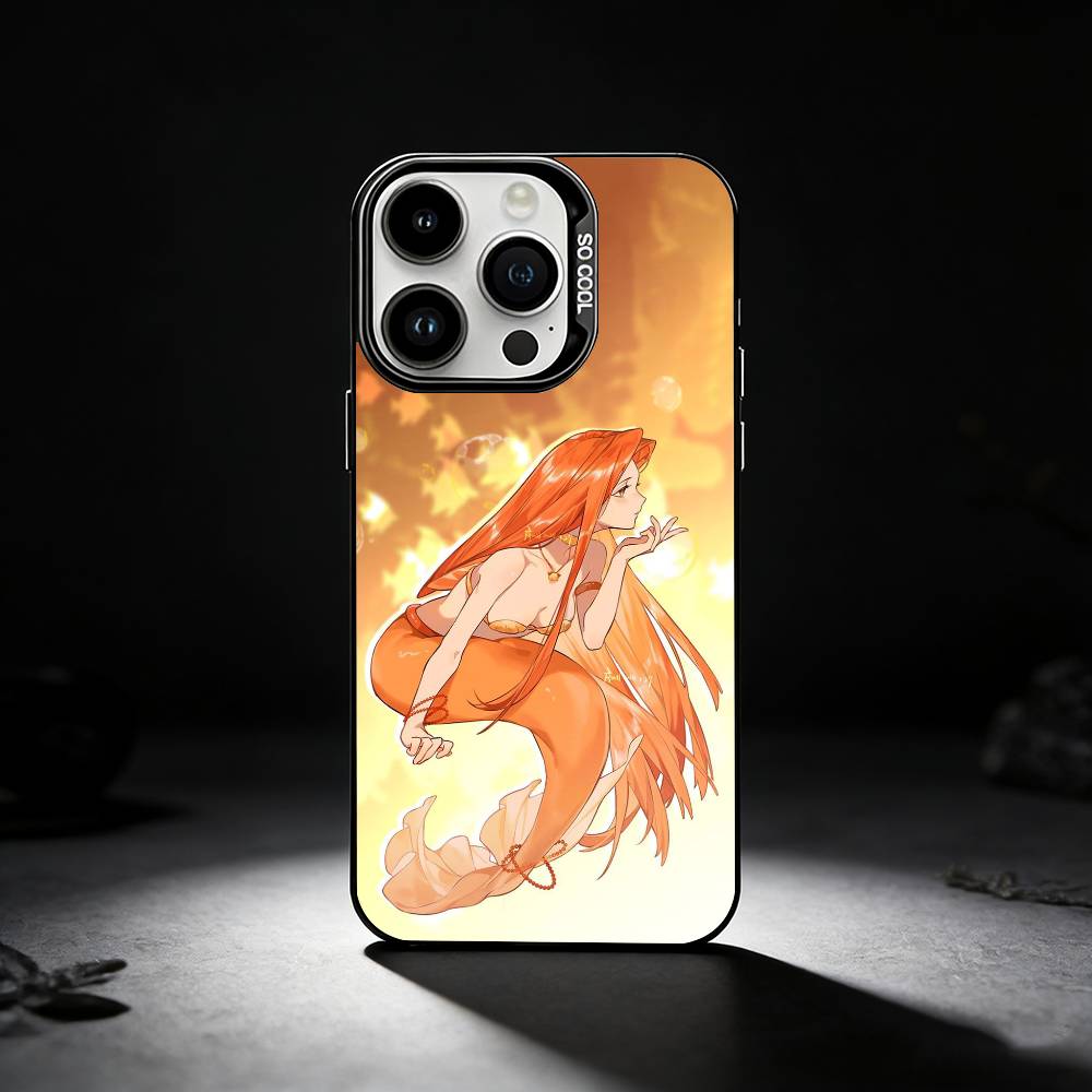 M-Mermaid M-Melody Pichi Phone Case For iPhone 17,16,15,14,13,12,11 Plus,Pro Max,XS,Colored silver phone case