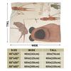 Marcus the Worm Blanket  Fuzzy Funny Soft Throw Blanket for Bed Sofa Autumn/Winter,