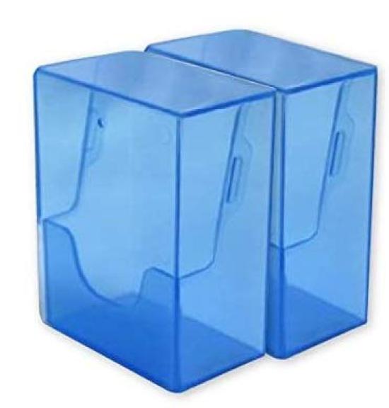 Набор из 2 кейсов для колод торговых карт Кейсы для хранения торговых карт / (синий) синий