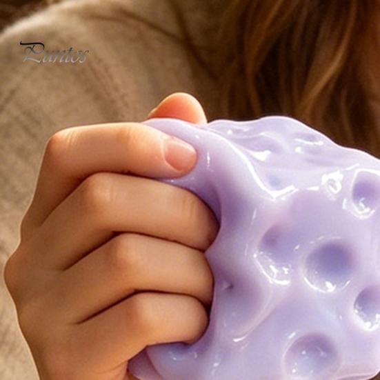 Tactile Fidget Toy Blueberry Cheese Squeeze Toy, Slow Rising Stress Relief for Rebound Kids Adults, Sensory Hand Exerciser Desk Decoration And Anxiety