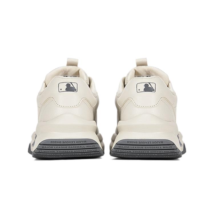 New MLB Chunky Runner Basic Low Top Chunky Sneakers Unisex Beige 3ASHCRB3N-07IVS