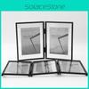 7 5 And Inch Double Sided Transparent Fold Dual Photo Frame For Decor Home