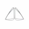 Matte Silver A Post Speaker Frame Cover Trim 2pcs Fit For Benz 2008-2014 C-Class