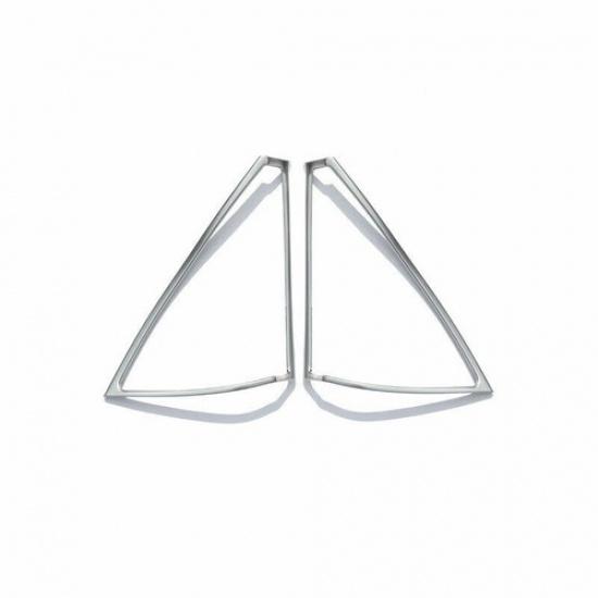 Matte Silver A Post Speaker Frame Cover Trim 2pcs Fit For Benz 2008-2014 C-Class