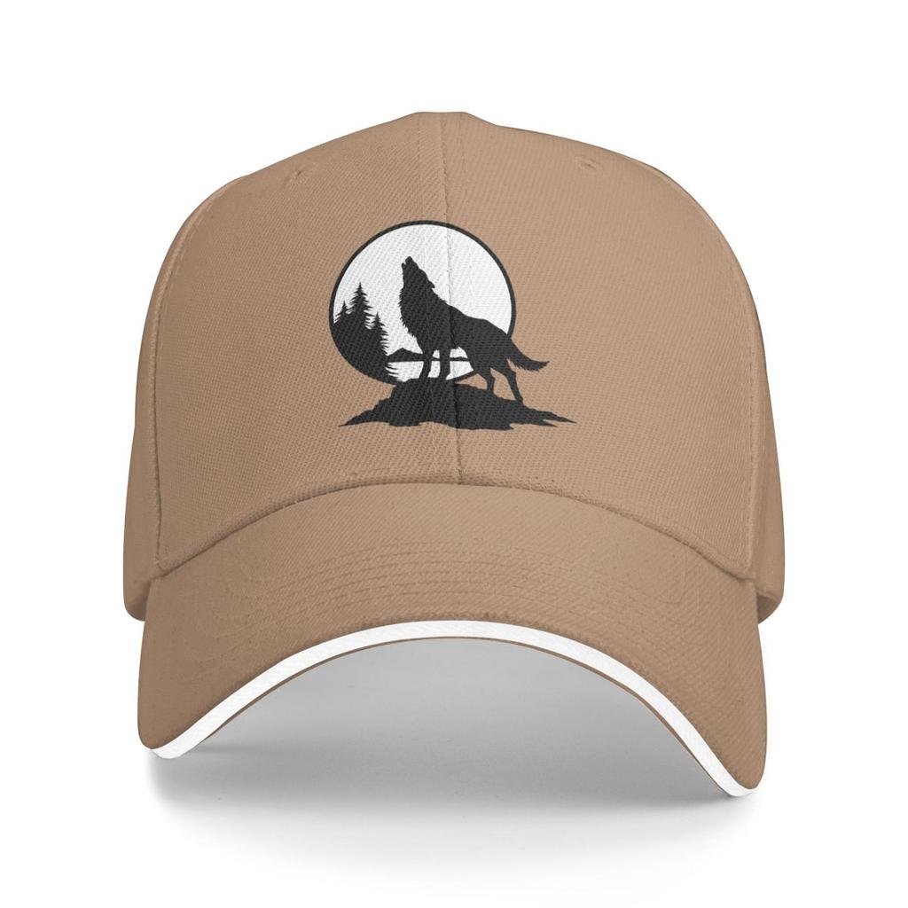Wolf Heulen Eines Wolfes Baseballkappen Snapback Baseballmützen Atmungsaktiv Lässig Kappe Outdoor für Männer und Frauen