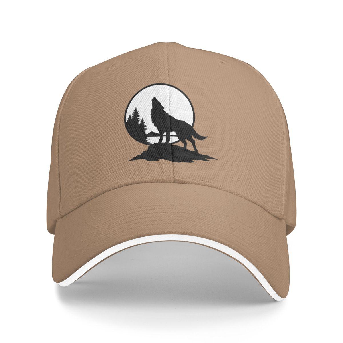 

Wolf Howl Of A Wolf Baseball Caps Snapback Baseball Hats Breathable Casual Casquette Outdoor for Men And Women One Size