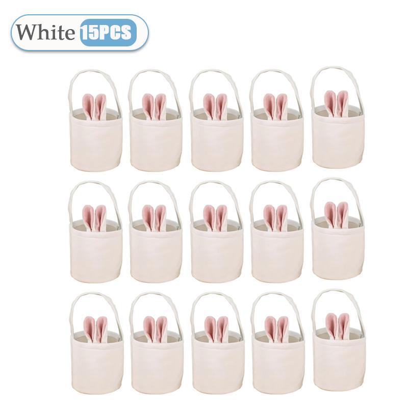 1-20 STÜCKE Ostern Cartoon Hasenohren Eimer Tasche Buntes Kaninchen Osterei Handtasche Frohen Ostertag für Kinder Hasenohren Süßigkeitentüten