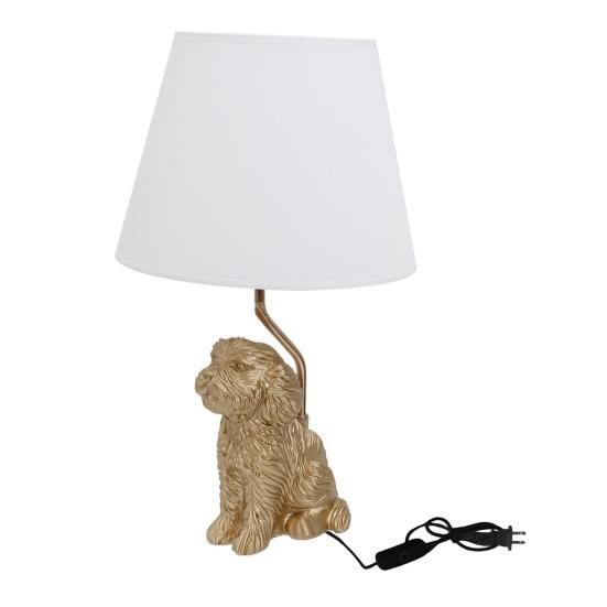 Desk Lamp Resin Bunny Puppy Cow Shape Night Light with Touch Switch Soft LED Lighting for Bedroom Bedside Table Hallway Home Office