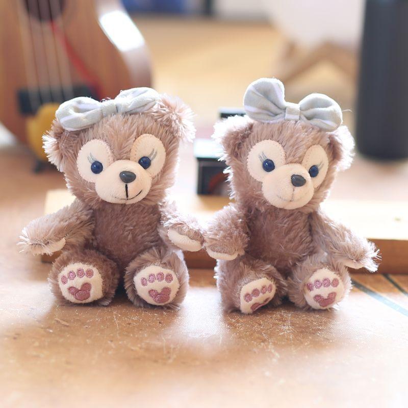 Bear Duffy Cute Plush Keychain Pp Cotton Filling Bag Decor Gift Doll