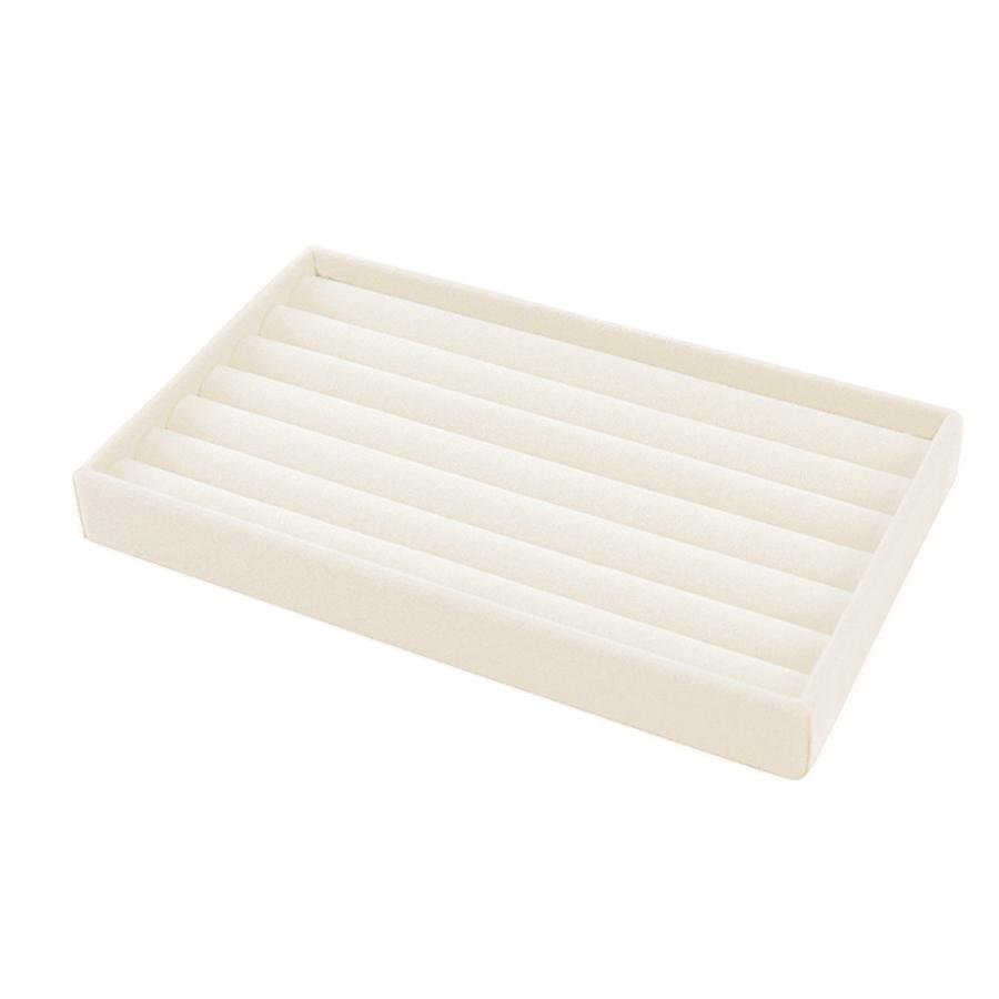 

1PC, Flocking Jewelry Box Jewelry Tray, Color: Beige