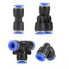 40Pcs Quick 6mm OD Plastic Pneumatic Push Connector Air Line Fittings