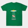 Unisex Fashion TShirt Cool Bacon And Eggs Ufo Print TShirt Plus Size S-5XL T-Shirt 100%Cotton Tops O Neck Short Sleeve Tees