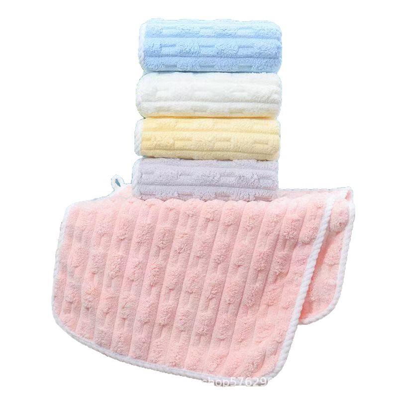 Bamboo Coral Velvet Face Wash Towel - Absorbent, Lint-Free, Thick, Household Use