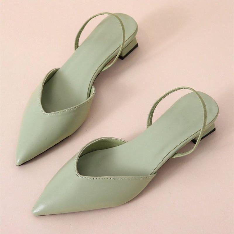 Fashion Shoes for Women Hot Sale Slingbacks Women's High Heels Shallow Mouth Office and Career Sexy Slip-on Toe Cap Gladiator Sandals