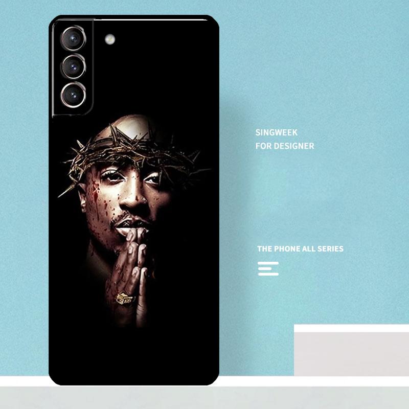 Rapper 2pac Singer Tupac Case For Samsung Galaxy S25 Ultra S20 S21 S22 S23 S24 Ultra S9 S10 Plus S25 FE Phone Cover