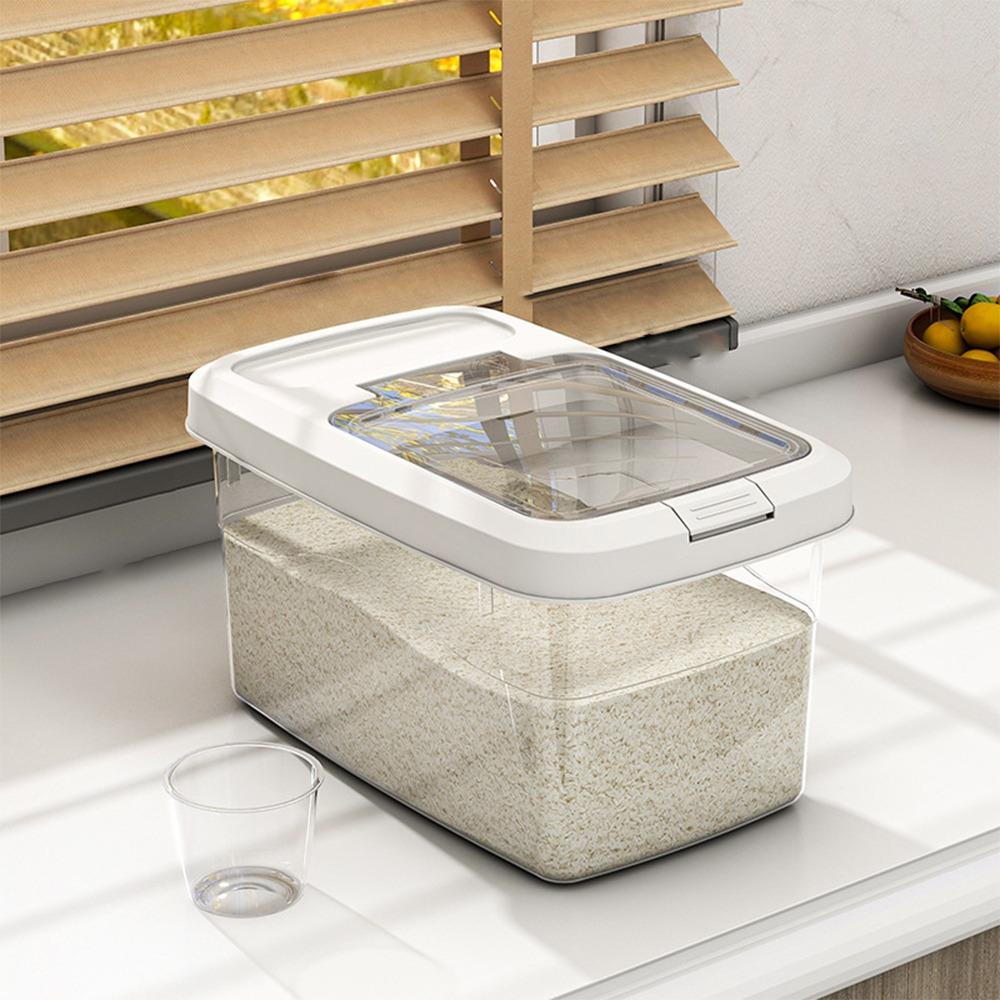 Large Capacity Rice Grain Storage Box Moisture-proof Cereal Container Fresh-keeping Sealed Cans