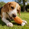 Plüsch Hähnchenschenkel Hundespielzeug Bein Plüschtier Universell Quietschendes Küken Welpe Katze Zahnungs-Interaktives Kauspielzeug