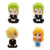 Exquisite One Piece Anime Figuren Wunderschöne Chibi Zoro Nami Sanji Luffy Desktop Deko