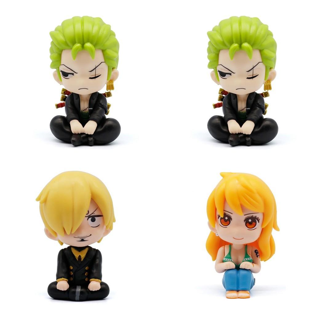 Whimsical One Piece Q Version Figurines Adorable Zoro Nami Sanji Luffy Collectibles