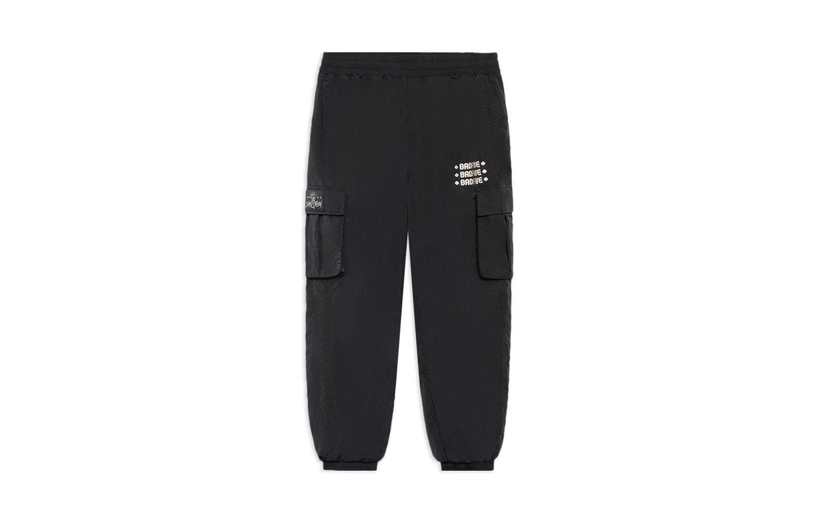Li Ning Casual Pants Women s Black Moderate Cuffed Pants AYKS086-3 XL