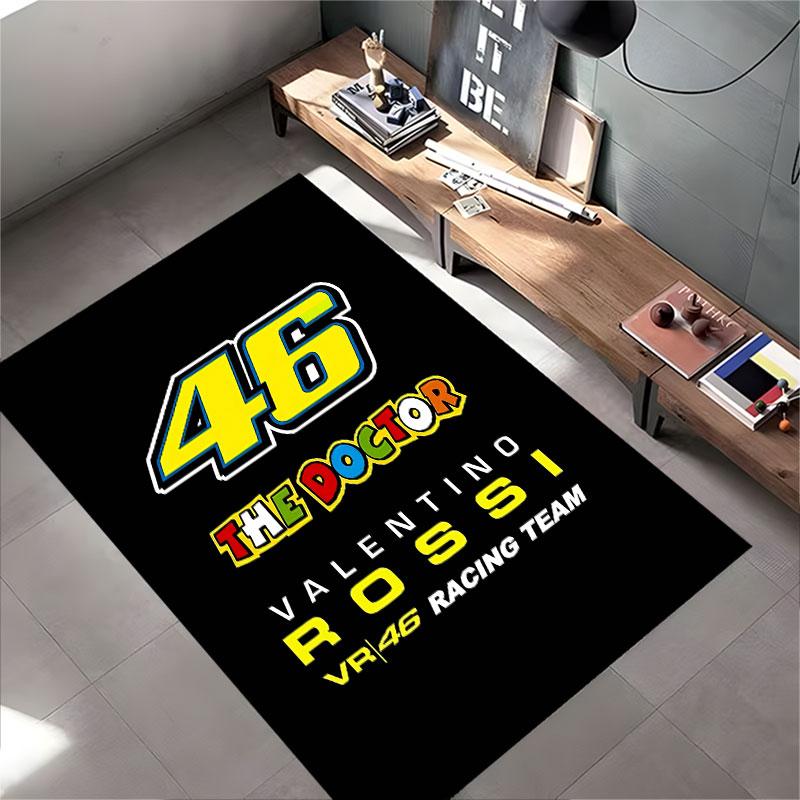 Valentino Rossi Racing Logo Carpet Suitable As a Non-slip Mat for the Living Room or Bedroom Sofa