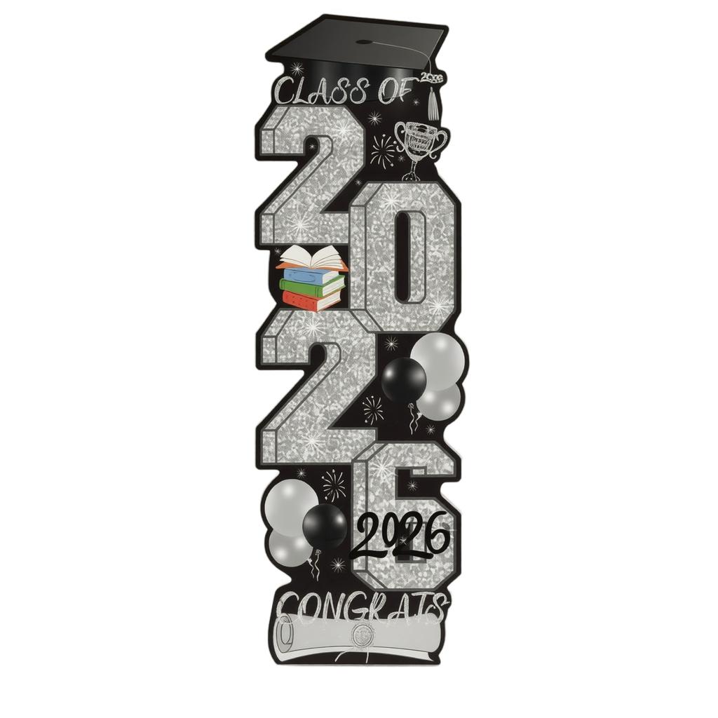 Graduation Season Yard Sign Set Hollow Board Lawn Decoration School Courtyard Outdoor Display Graduation Party Supplies Standee