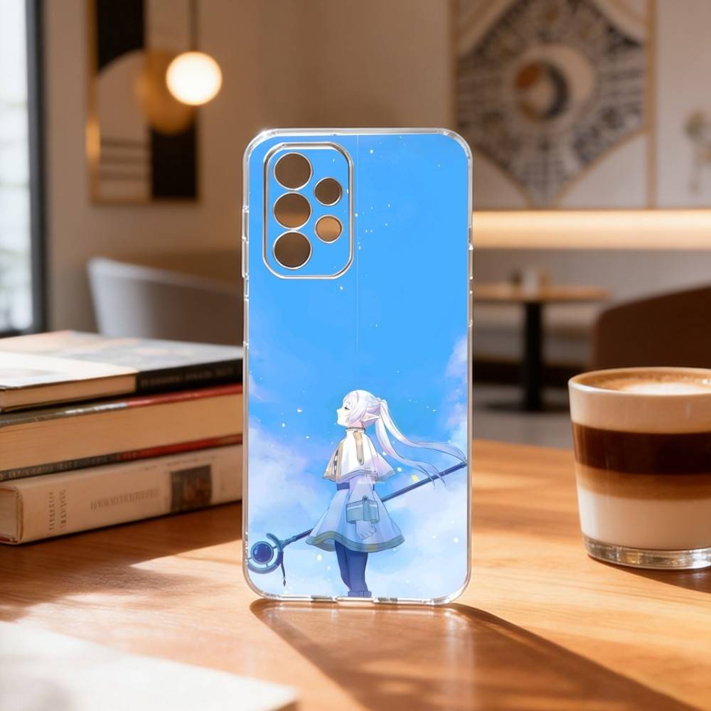 Sousou no Frieren Frieren Widok z tyłu Etui na telefon Przezroczysty Silikon Miękki Dla Samsung S25,S24,S21,S22,S23,S30,Ultra,S20,Plus,Fe