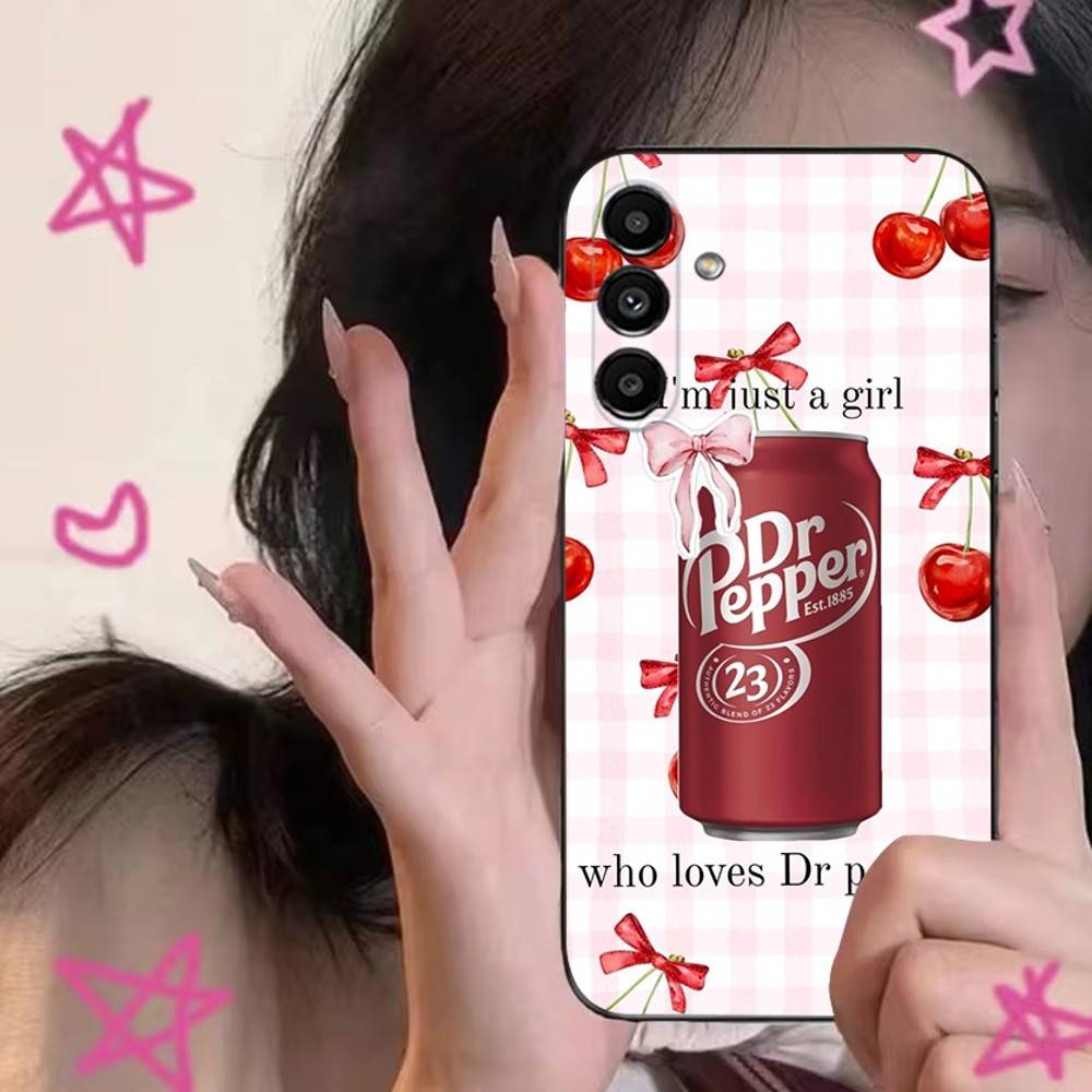 

Fshion Dr-P-Peppers Drink Phone Case For Samsung S24,S21,S22,S23,S30,Ultra,S20,Plus,Fe,Lite,Note,10,9,5G Black Soft Cover Samsung S30plus5G