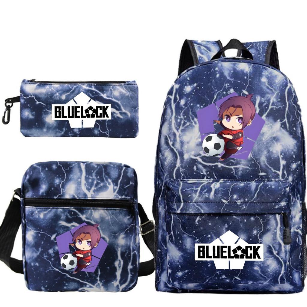 Japanese Cartoon Peripheral Printing Children'S Schoolbag, Primary And Secondary School Student Stationery Set, Shoulder Backpack Three-Piece Set