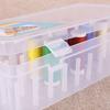 Thread Storage Box Transparent Plastic Bobbin Box Sewing Bobbins Threads Storage Sorting Case Organizer Sewing Tools
