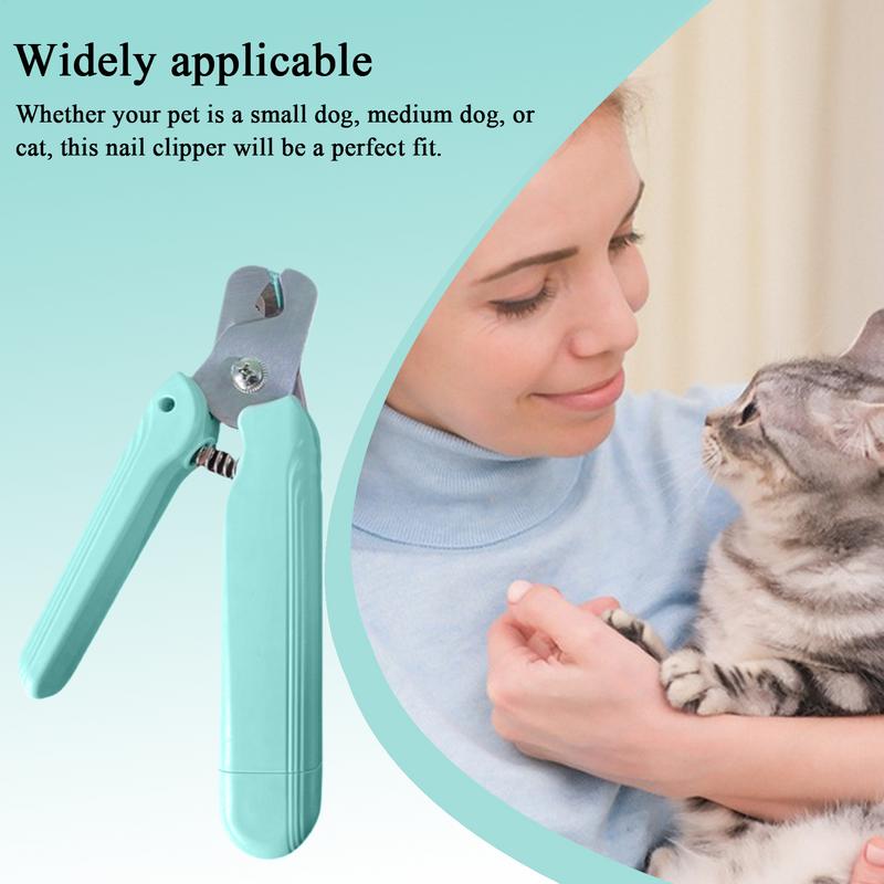 Cat Nail Clipper Quiet Pet Nail Clippers With LED Light Safety Guard Ergonomic Pet Grooming Supplies For Small Medium Large