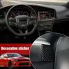 2x Real Carbon Fiber Steering Wheel Side Panel Cover Trim For Dodge Charger 15+