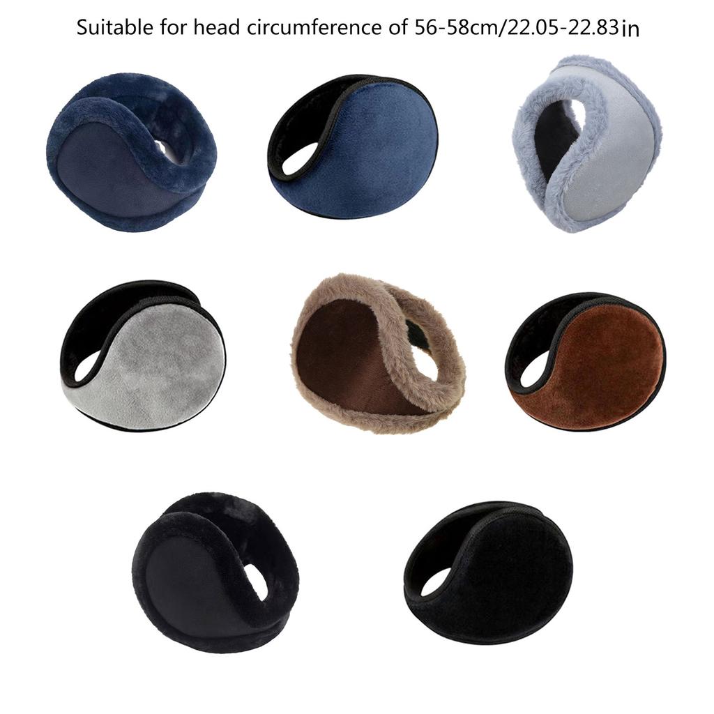 Thicken Plush Ear Muffs for Men Women Warm Ear Warmers Cold Weather Earmuff Breathable Ear Covers for Outdoor Activity