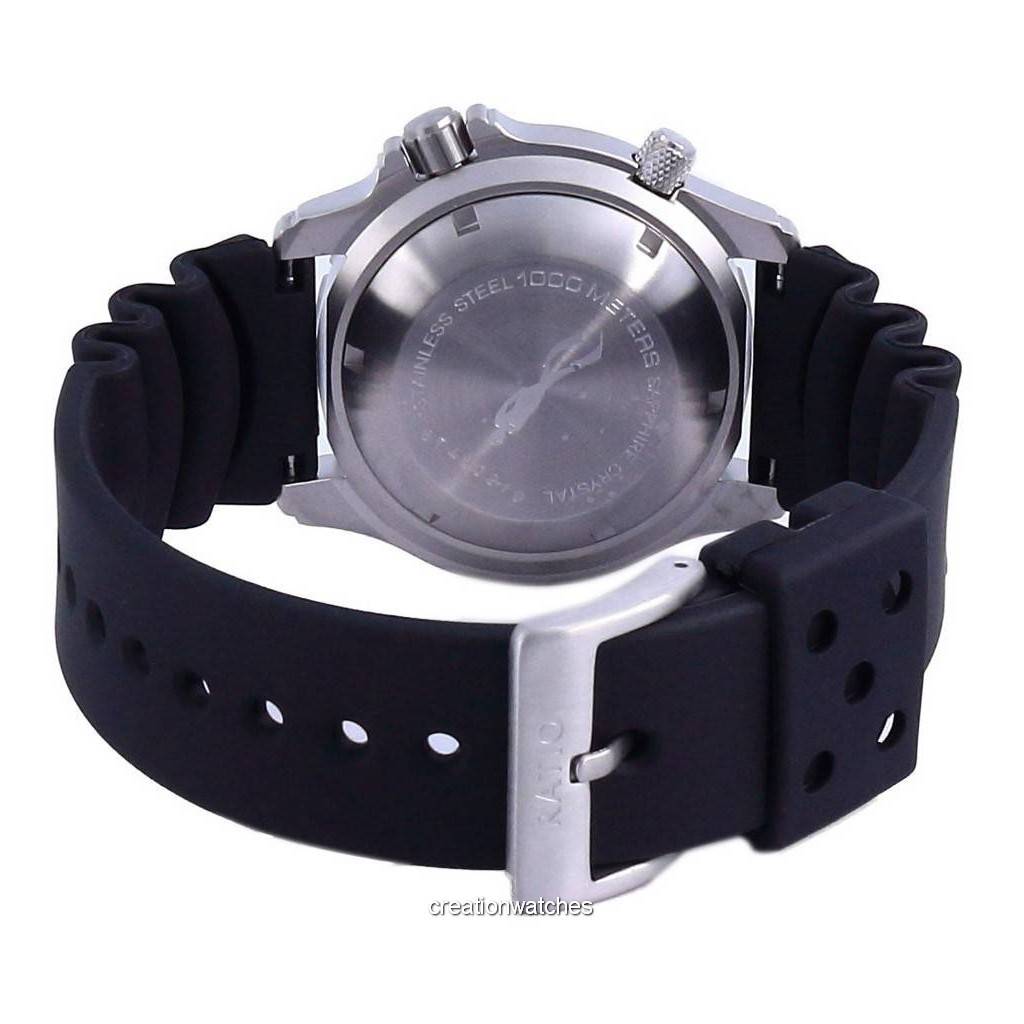 RATIO Pánské hodinky FreeDiver Helium Safe 1000M z nerezové oceli 1066KE20-33VA-BLK