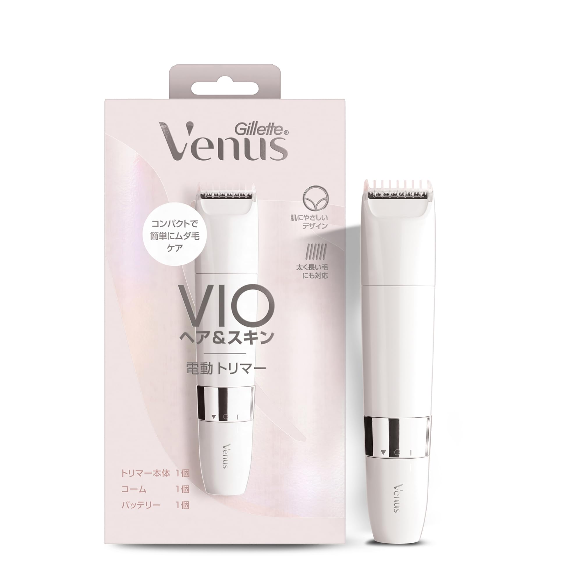 

Электрический триммер для волос и кожи Venus VIO + расческа + в комплекте