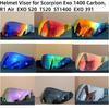 Лінза для візора шолома Scorpion Exo 1400 Carbon R1 Air EXO 520 T520 ST1400 EXO 391 Аксесуари для мотоциклів Скляний щиток обличчя Скло Датчики швидкості 6