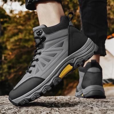 Bottines Homme Plateforme Haute Qualité Sports Outdoor Randonnée Antidérapantes Respirantes Chaussures Décontractées d'Alpinisme Botas De Trabajo