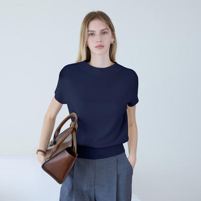 Hiikeu Collar Two-Way Knit_Dark Navy