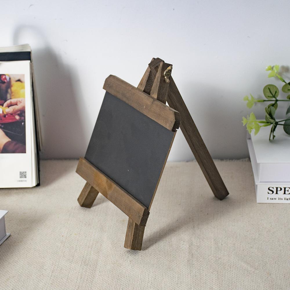 Nordic Style Retro Bar Chalkboard Collapsible Small Wooden Blackboard Message Board  Desk Ornament