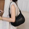 Large-capacity Genuine Leather Crossbody Dumpling Bag Underarm Bag High-end Single-shoulder Crescent-shaped Bag