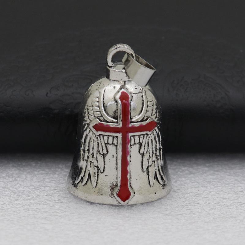 Retro Metal Jewelry Keychain with Bell Pendant - Car and Bag Decoration